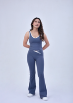 FLARE CO-ORD SET - SLATE BLUE