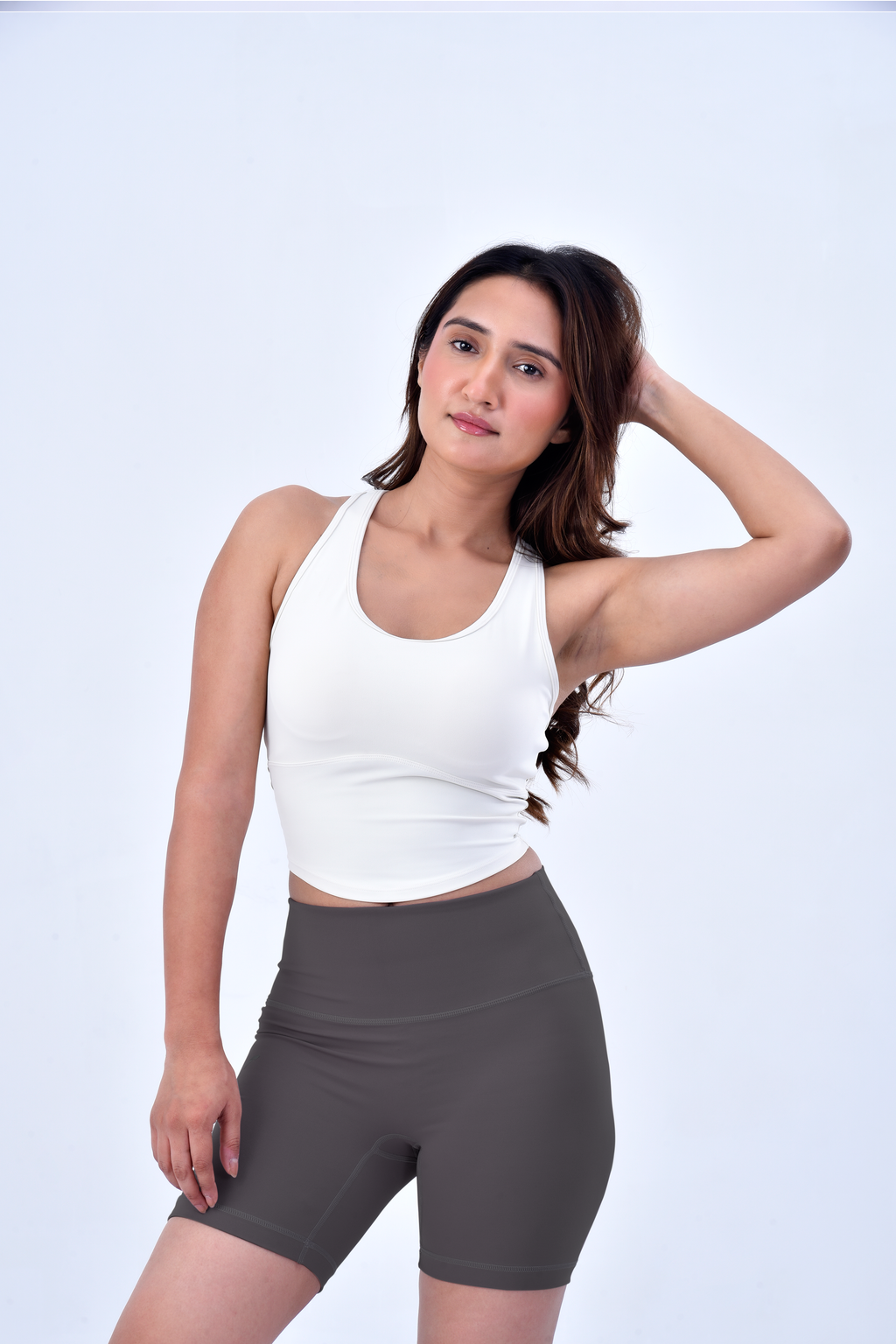 BIKER SHORTS - TEA BROWN