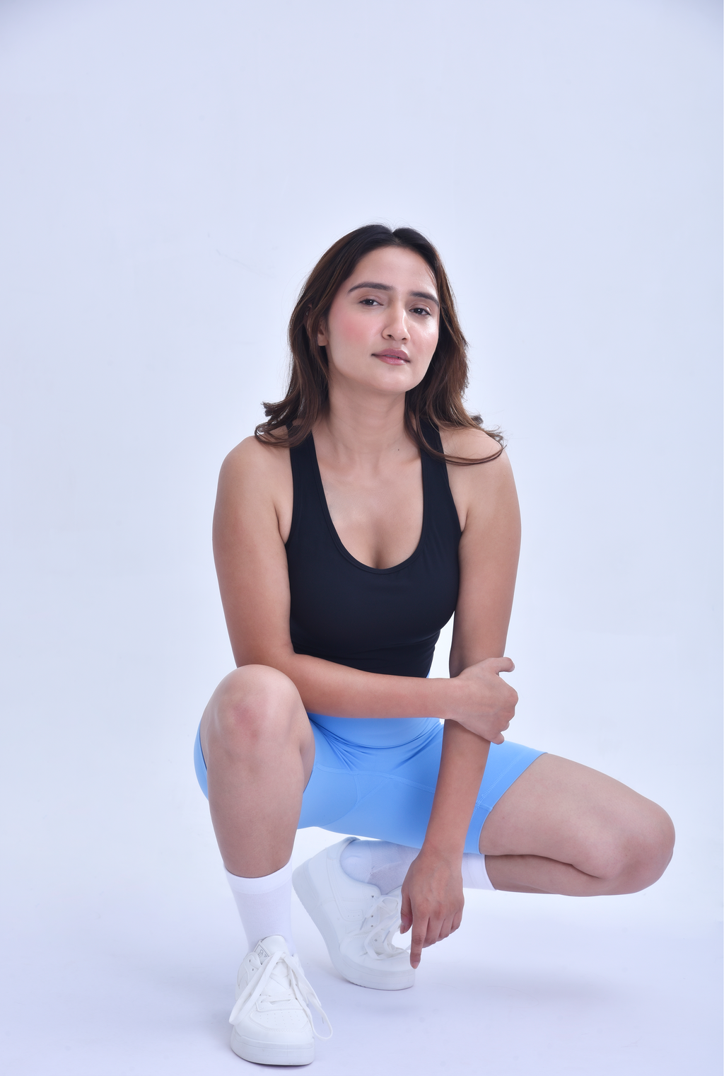 BIKER SHORTS - SKY BLUE