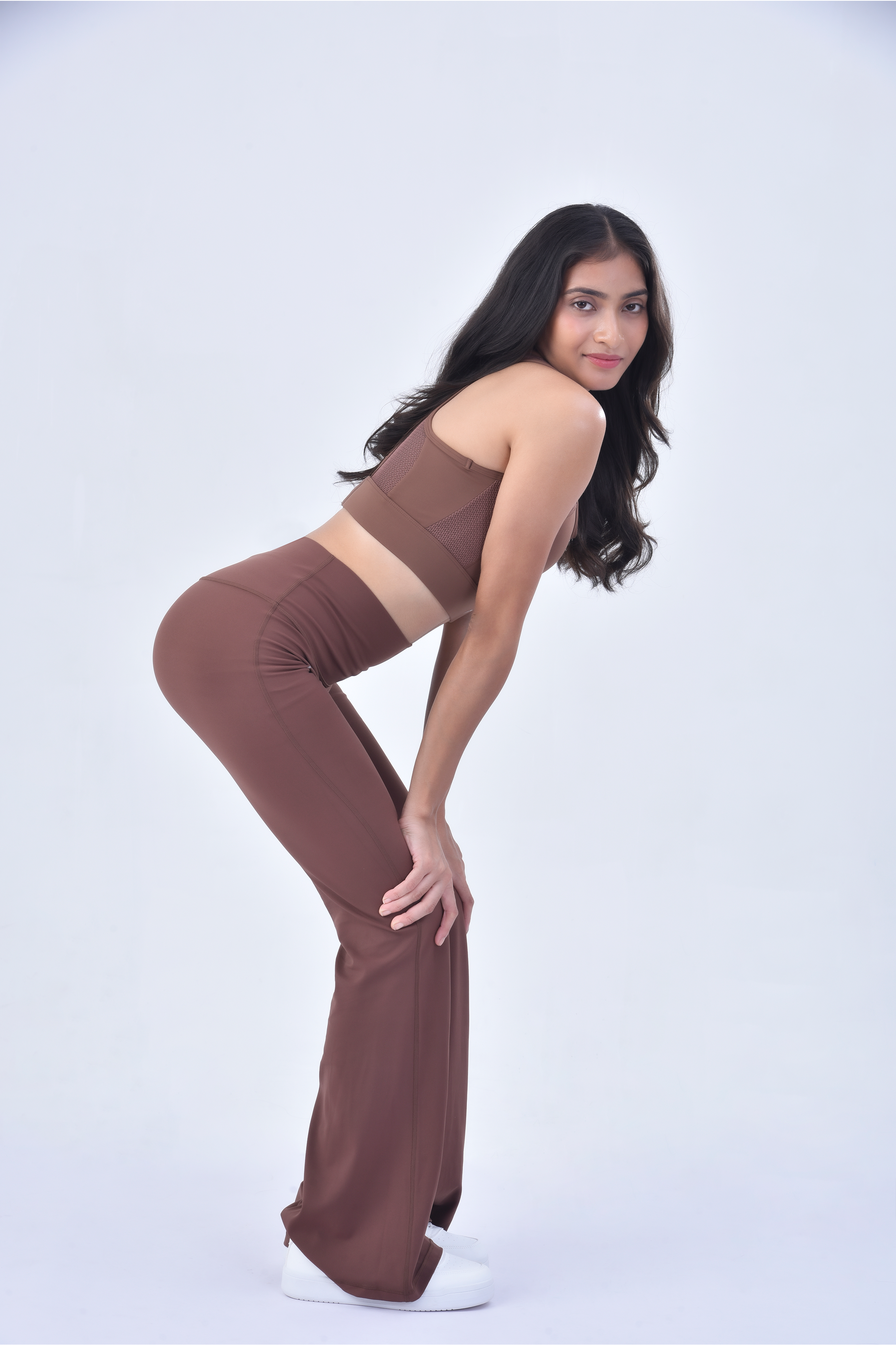 FLEX SPORTS BRA - CHESTNUT BROWN