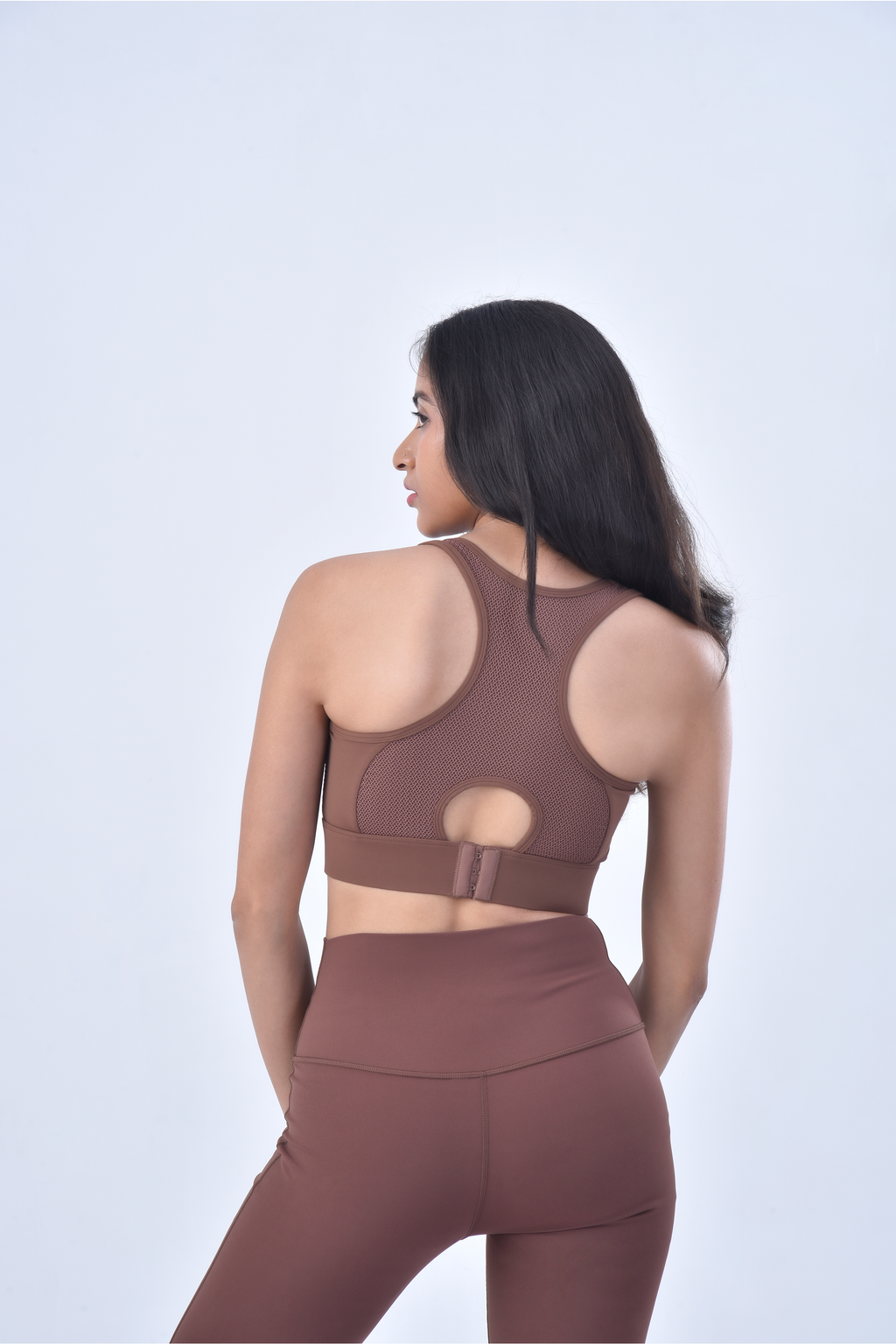 FLEX SPORTS BRA - CHESTNUT BROWN