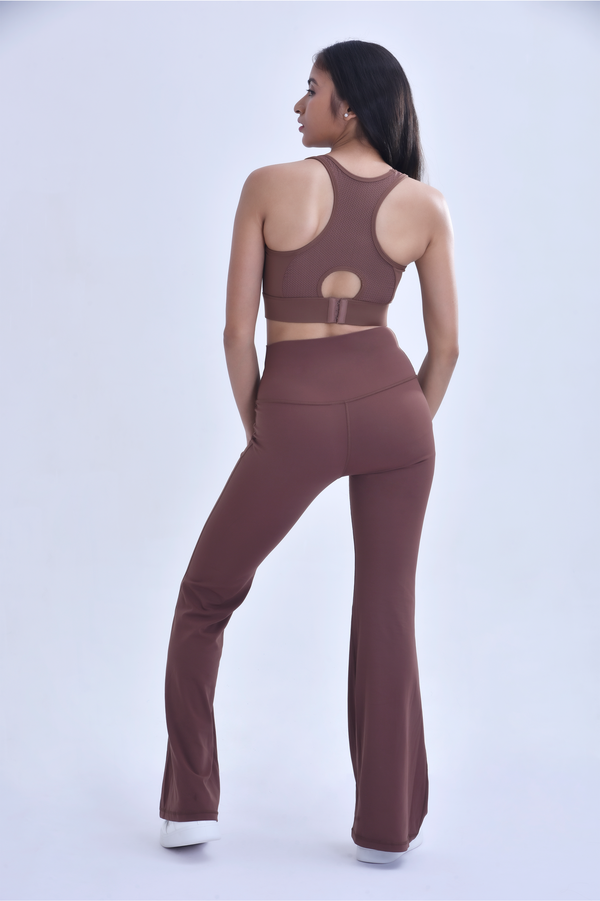 FLEX SPORTS BRA - CHESTNUT BROWN