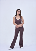 FLARE CO-ORD SET - MOCHA BROWN