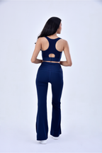 FIT FLARE PANTS - DEEP NAVY