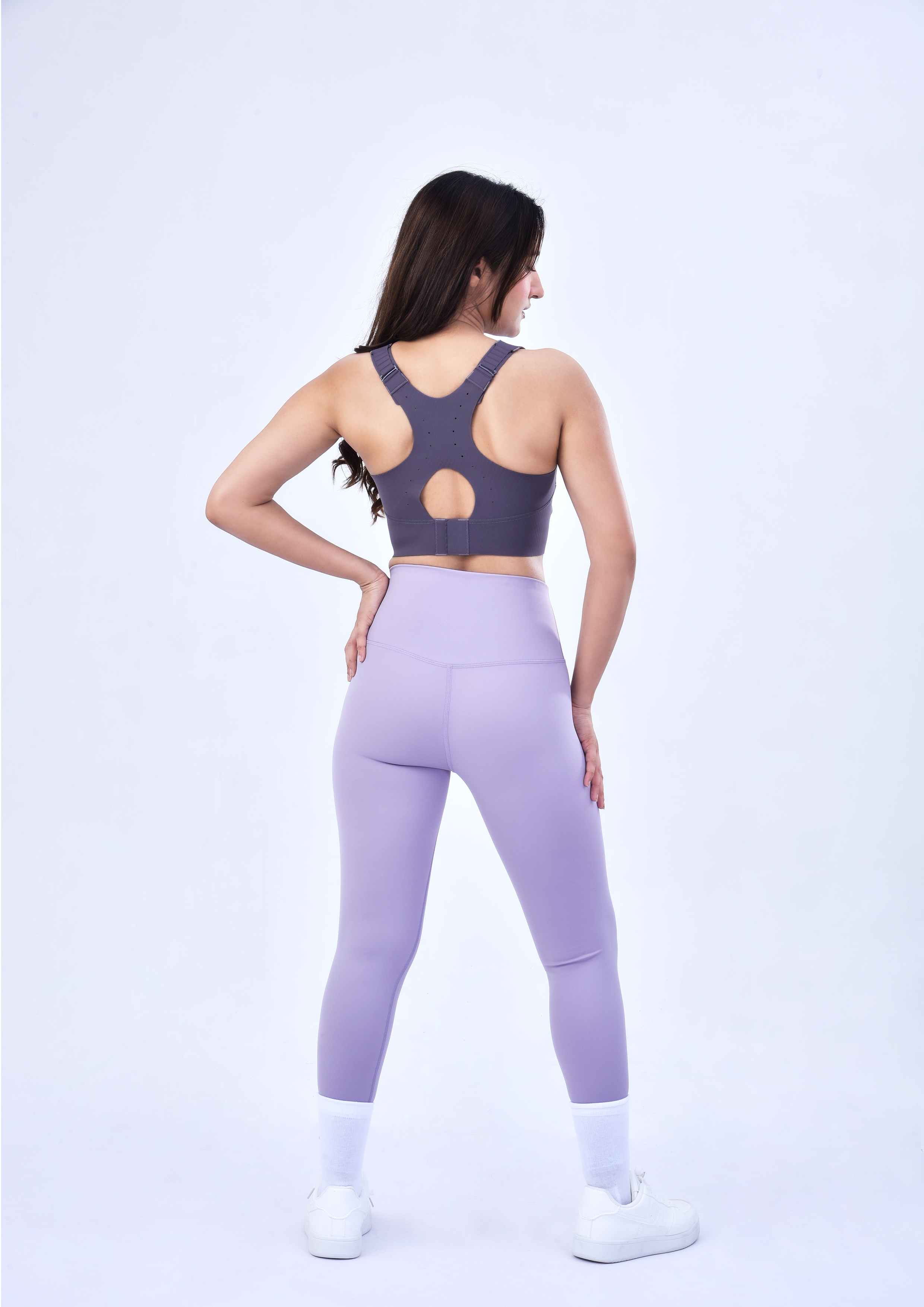 AEROLIFT SPORTS BRA-DUSTY PURPLE
