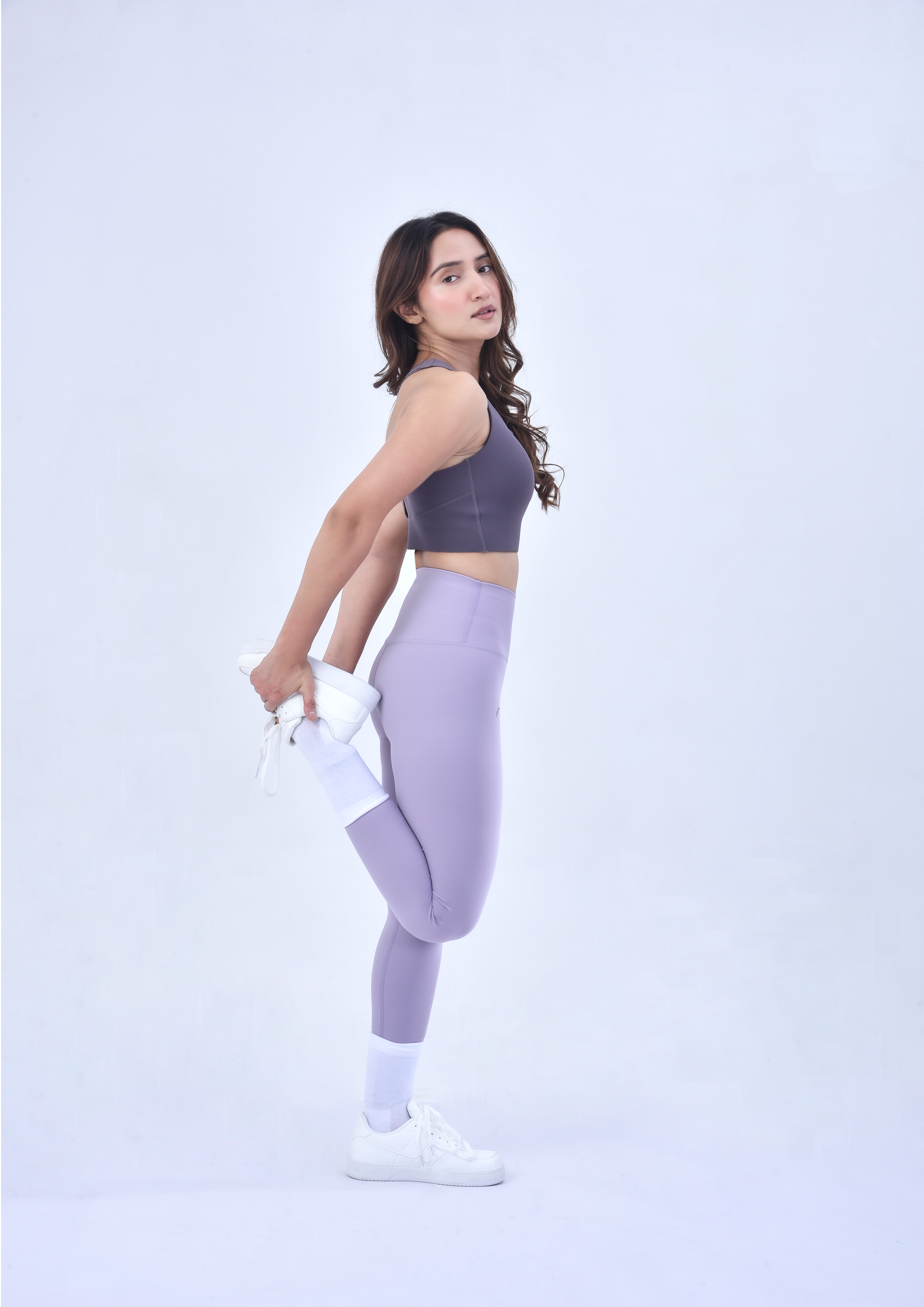 AEROLIFT SPORTS BRA-DUSTY PURPLE