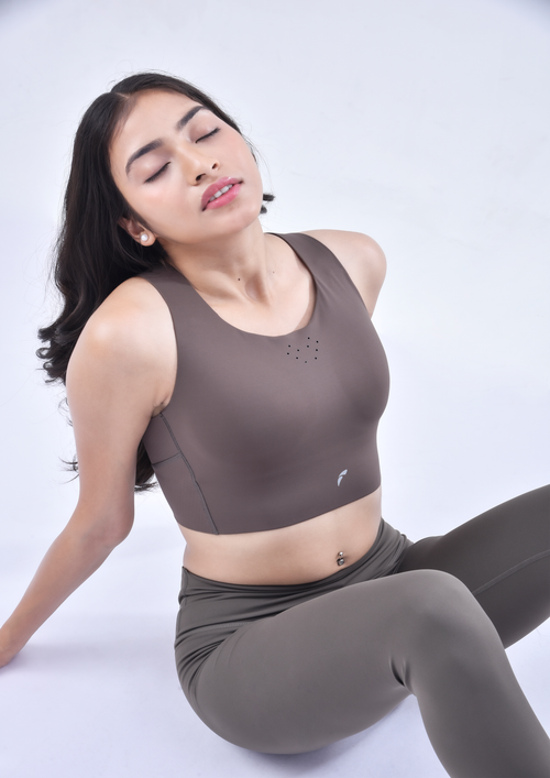 AEROLIFT SPORTS BRA - MOCHA MIST
