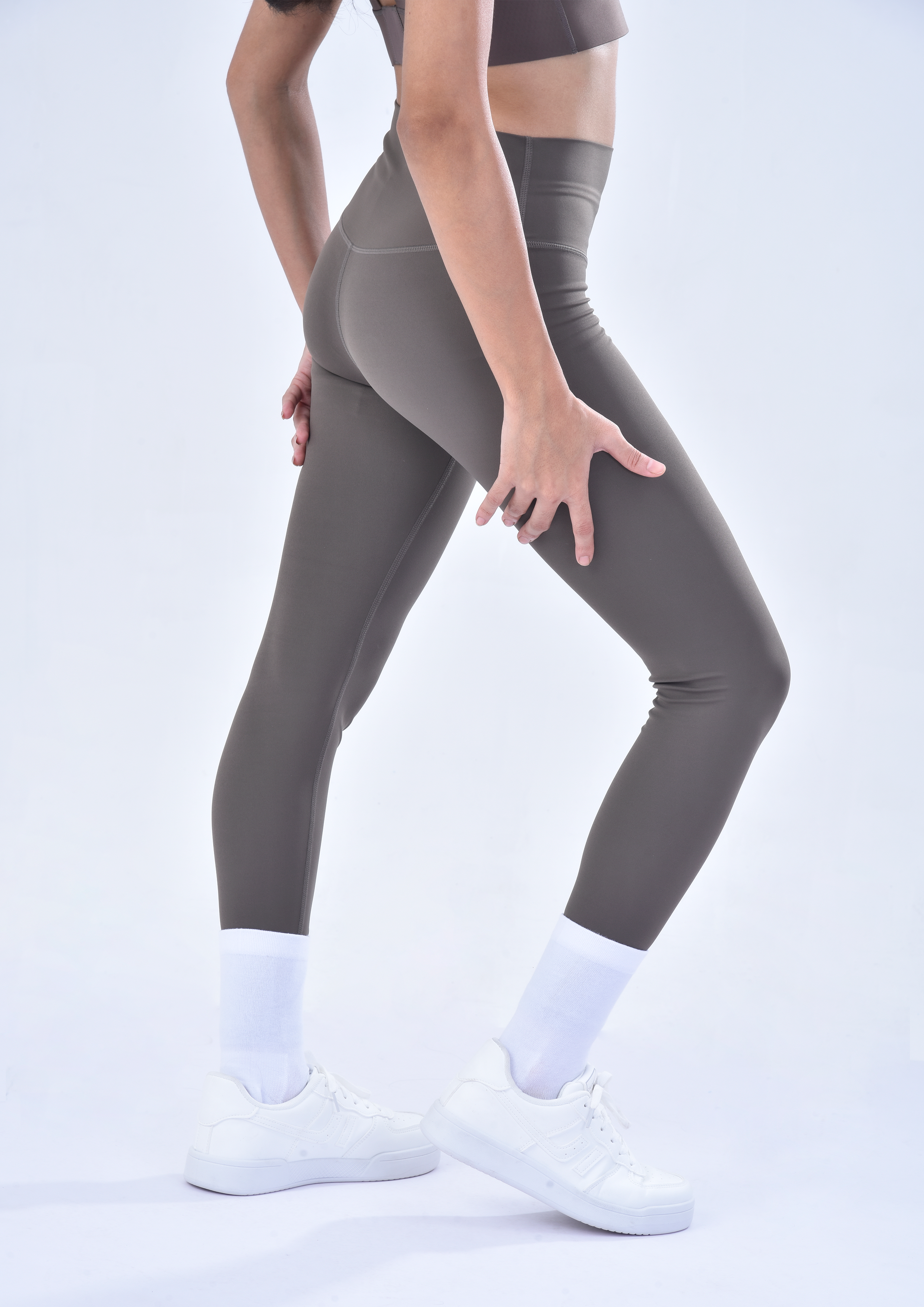 SCULPT LEGGINGS - TEA BROWN